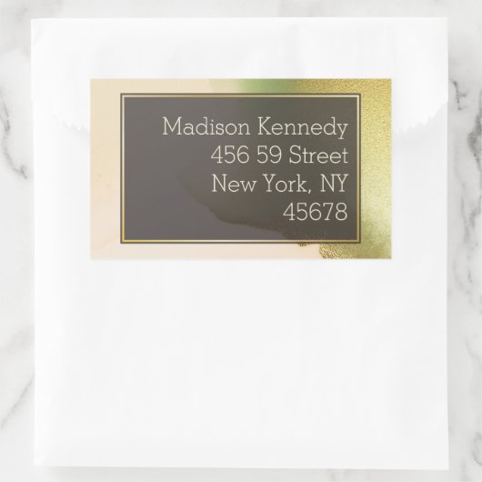 ファブチャートレはっきりしたウス🤵 & スタイリッシュバジェット結婚ズ 長方形シール (バッグ)