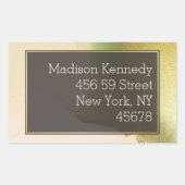 ファブチャートレはっきりしたウス🤵 & スタイリッシュバジェット結婚ズ 長方形シール (正面)