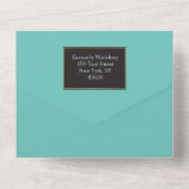 ファブティール(緑がかった色)エレガントオールインワン招待状 オールインワン招待状 (裏面)