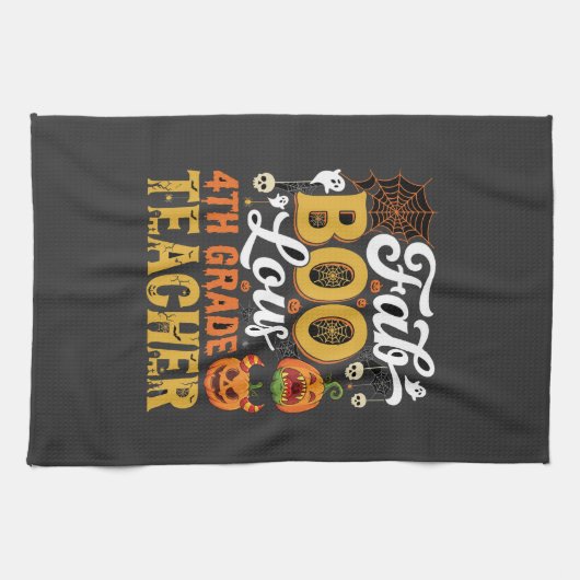ファブハロウィン 4年生の先生 キッチンタオル (横)