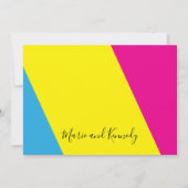 ファブブライトサマーカラーズデジ結婚タル 招待状 (裏面)