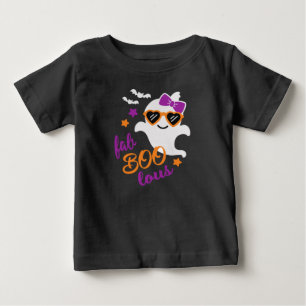 ファブブーローハロウィーン幽霊 ベビーTシャツ