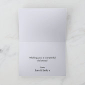 ファブユール（キリスト降誕祭）オ |素晴らしいクリスマススタイリッシュおもしろいFab シーズンカード (内部)