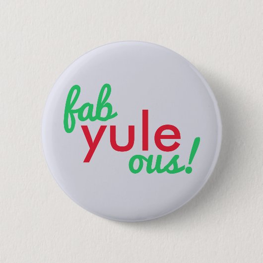 ファブユール(キリスト降誕祭)オ |素晴らしいクリスマススタイリッシュおもしろいFab 缶バッジ (正面)