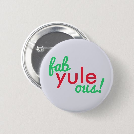 ファブユール（キリスト降誕祭）オ |素晴らしいクリスマススタイリッシュおもしろいFab 缶バッジ (正面&裏面)