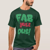ファブユール（キリスト降誕祭）オ |素晴らしいクリスマススタイリッシュおもしろいFab Tシャツ (正面)