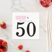 ファブラスと50歳の誕生日パーティー紙ナプキンス スタンダードカクテルナプキン (インサイチュ)