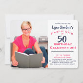 ファブラスアット50誕生祝い招待状 招待状 (正面)