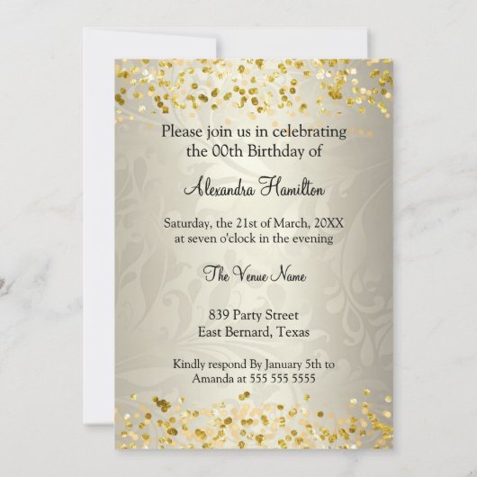 ファブラスタイガーヒールトシャンパーニュ誕生日 招待状 (裏面)