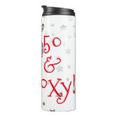 ファブラスフォキシ50th誕生日白黒レッドキツネ タンブラー (回転右)