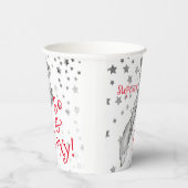 ファブラスフォキシ50th誕生日白黒レッドキツネ 紙コップ (右)
