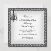 ファブラス50白黒コルセットハイヒールパーティー 招待状 (裏面)