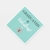 ファブラス&グラデーションお祝いティアラパーティー スタンダードランチョンナプキン (角)