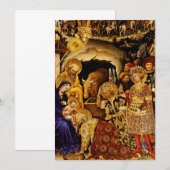 『ファブリアーノの東方三博士の礼拝』 招待状 (正面/裏面)