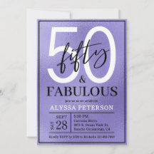 ファブリカスな紫の50歳の誕生日おめでとう