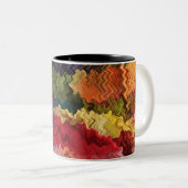 ファブリカラフルック抽象芸術マグ ツートーンマグカップ (正面右)