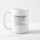 ファブリクショロジストマグ、キルターギフト、裁縫コーヒーマグ コーヒーマグカップ (左)