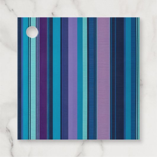 ファブリッカラフルクストライプの・アート・ギフトラベル フェイバータグ (正面)