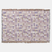 ファブリックの円の抽象芸術パターン スローブランケット (正面)