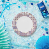 ファブリックの円の抽象芸術パターン ペーパープレート (パーティー)