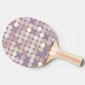 ファブリックの円の抽象芸術パターン 卓球ラケット (横)