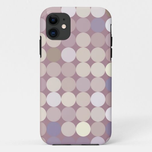 ファブリックの円の抽象芸術パターン Case-Mate iPhoneケース (裏面)
