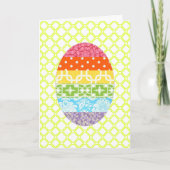 ファブリックイースターエッグイースターカード シーズンカード (正面)