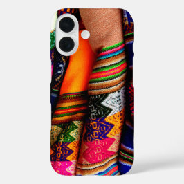 ファブリックカラフルデザインiPhone/iPadケース iPhone 16ケース