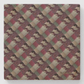 ファブリックキルティング ストーンコースター (正面)