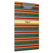 ファブリックサイケデリックメキシコのパターン、カスタマイズ可能 クリップボード (右)