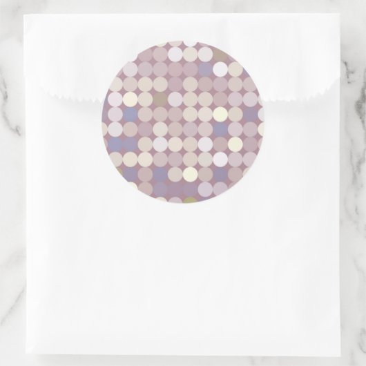 ファブリックサークルの抽象芸術パターン ラウンドシール (バッグ)