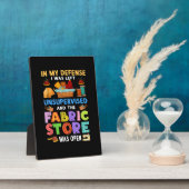 ファブリックストアがオープンおもしろい裁縫キルティング フォトプラーク (側面)