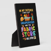 ファブリックストアがオープンおもしろい裁縫キルティング フォトプラーク (側面)