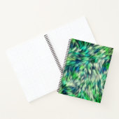 ファブリックテクスチャグリーンファーデザイン-68745 ノートブック (内部)