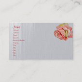 ファブリックバラ調整アイテム名刺 名刺 (正面)