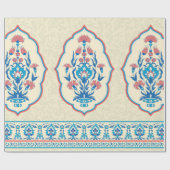 ファブリックフローラのエスニックスタイル ラッピングペーパー (フラット)