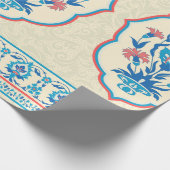 ファブリックフローラのエスニックスタイル ラッピングペーパー (角)