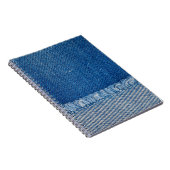 ファブリックブルージーンズ背景、デニムテクスチャ ノートブック (右側)