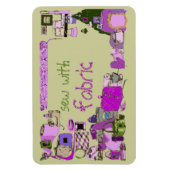 ファブリックプレミアムフレキシマグネット付き縫い マグネット (縦)