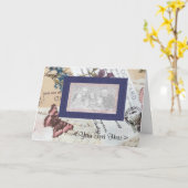 ファブリックポストカードアート カード (黄色い花)