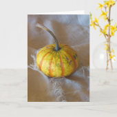 ファブリック上でデジタル変更された「かぼちゃ」 カード (黄色い花)