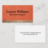 ファブリック材料の質感 名刺 (正面/裏面)