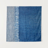 ファブリック ブルー ジーンズの背景, デニムのテクスチャ タペストリー (正面(横))