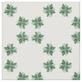 ファブリック – ホリーの葉房と果実 (クローズアップ)