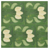 ファブリック – ヴィンテージホワイトチューリップ半レンガ回転 (見本)