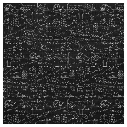 ファブリック – 白黒の数式 (見本)