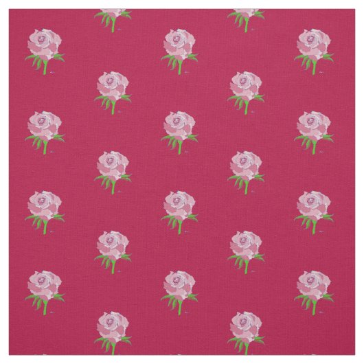 ファブリック – 色付きバラ (見本)