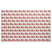 ファブリック – 赤い子犬 (ファットクウォーター)