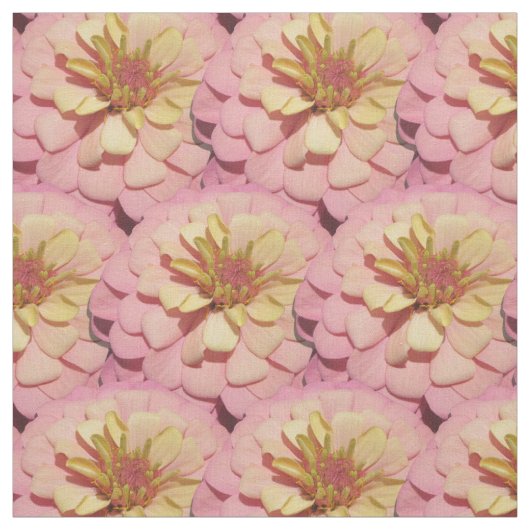 ファブリック – Fat Quarter – シャーベット《植物》百日草 (見本)