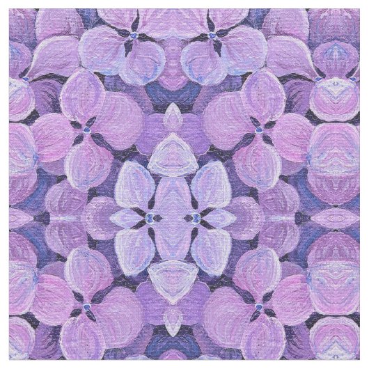 ファブリック – Lavender Hydrangea (クローズアップ)